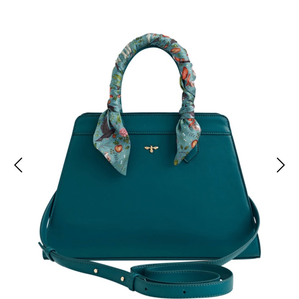 Fable England Catherine X Rowe Teal Tote NWT